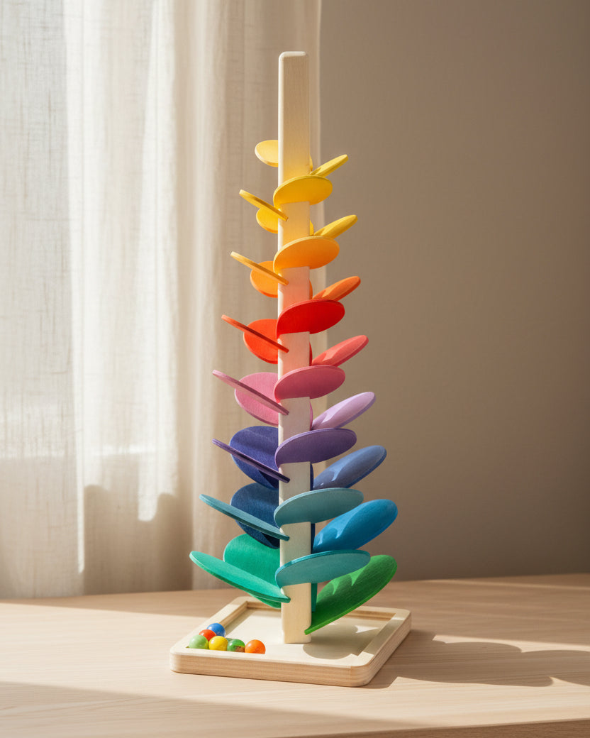 Klangtrappa 46 cm i trä med giftfria färger – Wooden Story
