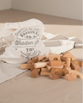 Träklossar 60 delar i tygpåse – FSC-certifierat trä – Wooden Story
