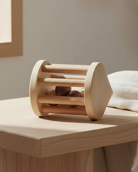 Skallra Turtle Dove i FSC-certifierat trä med bivax – Wooden Story
