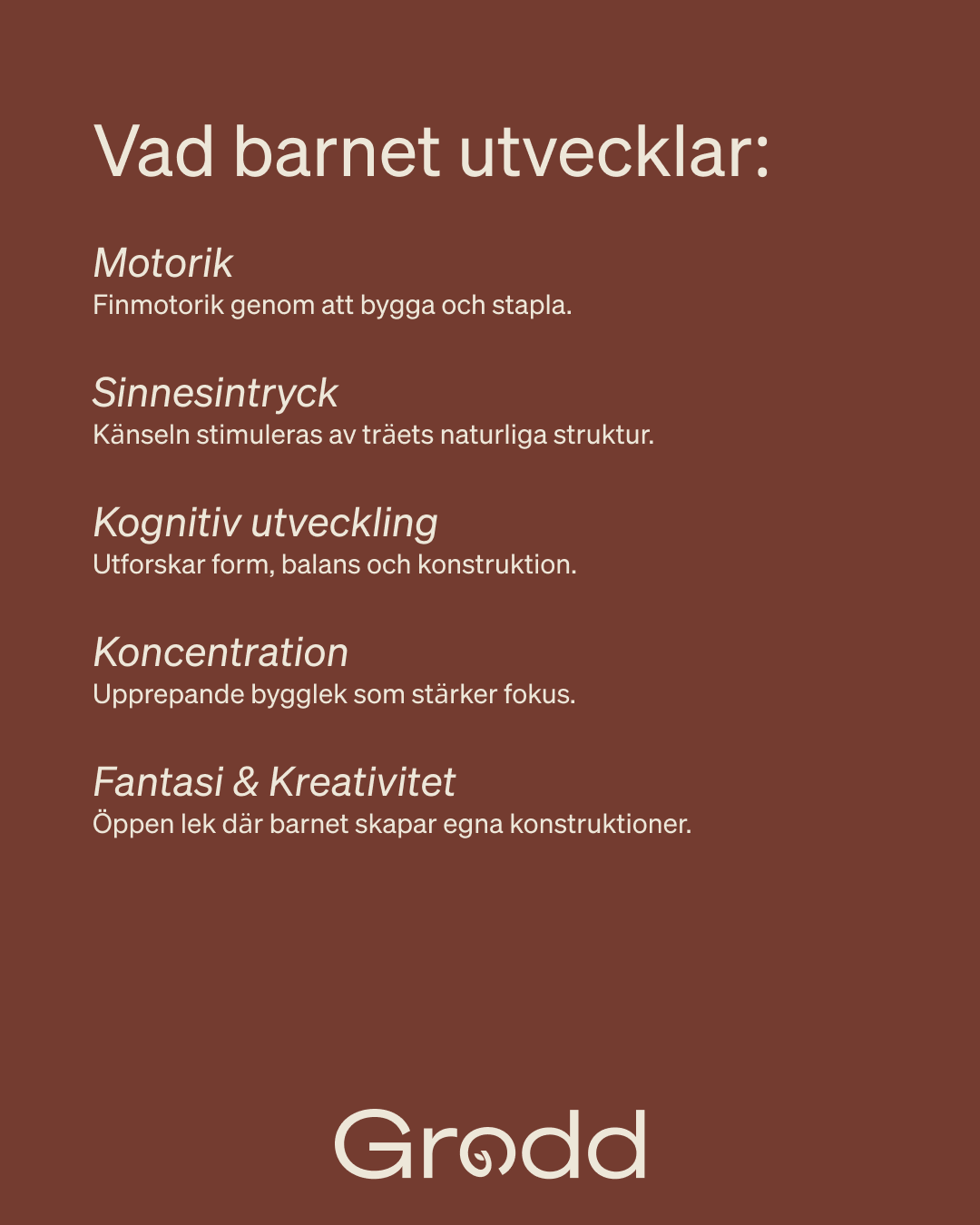 Träklossar i tygpåse – 60 delar
